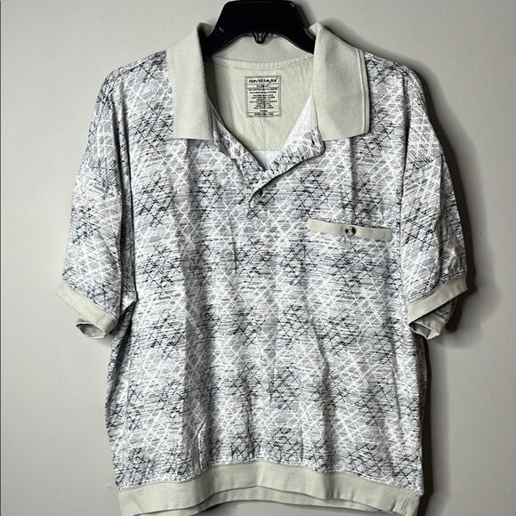 David Taylor Vintage Banded Polo XL - Picture 1 of 4